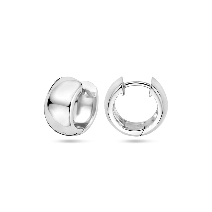 klapoorringen 13,5 mm zilver gerhodineerd