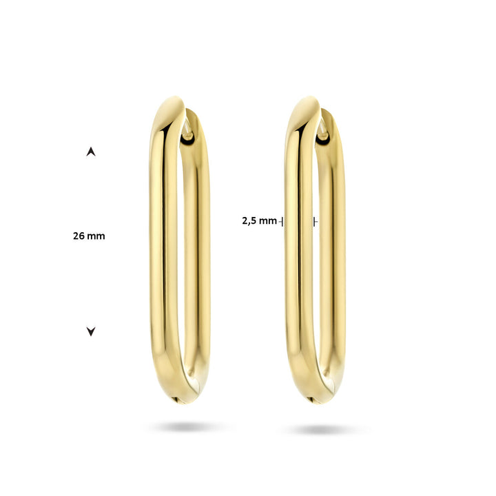 drop earrings paperclip ion plating stainless steel