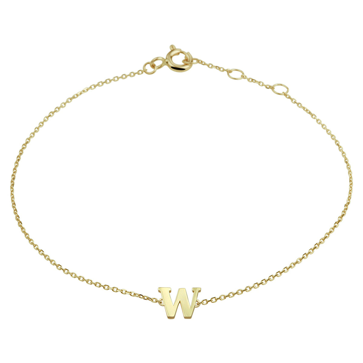 armband letter 14K geelgoud