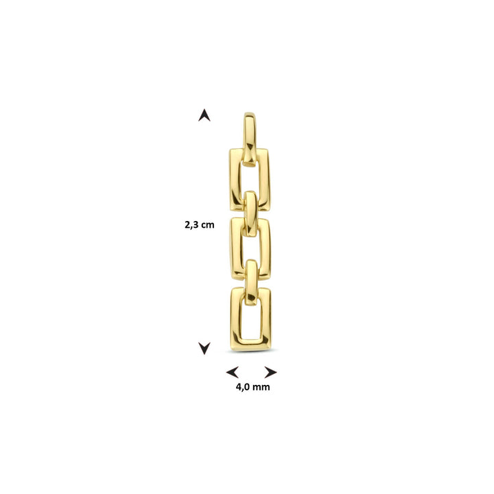 hanger schakel 14K geelgoud