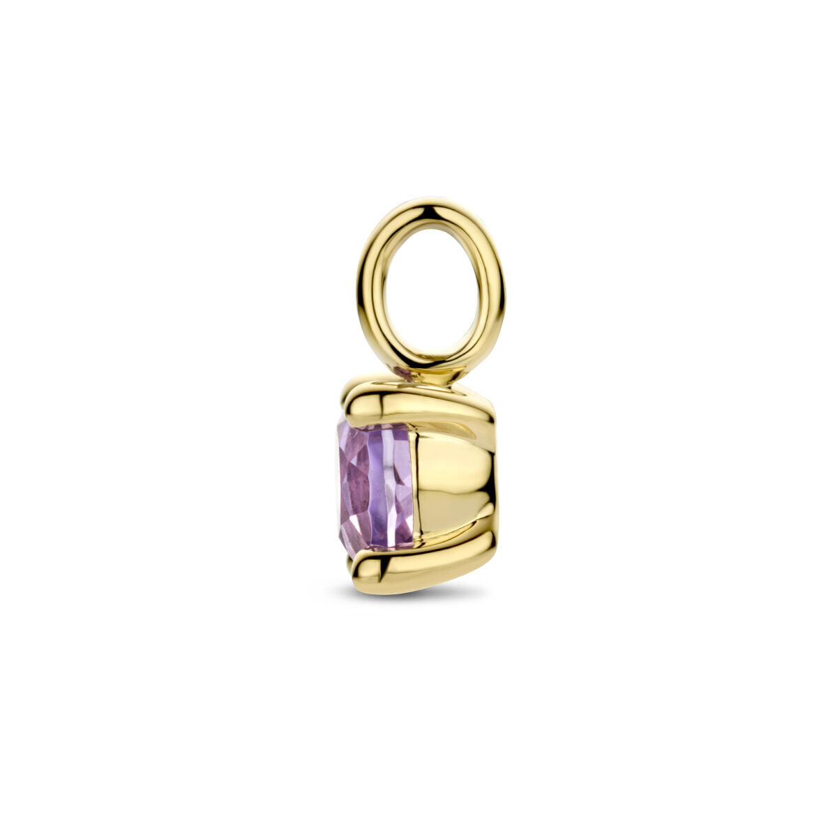 hanger amethist 14K geelgoud