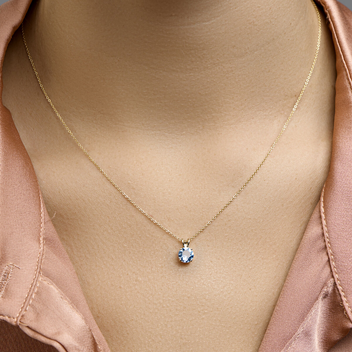 pendant topaz 14K yellow gold