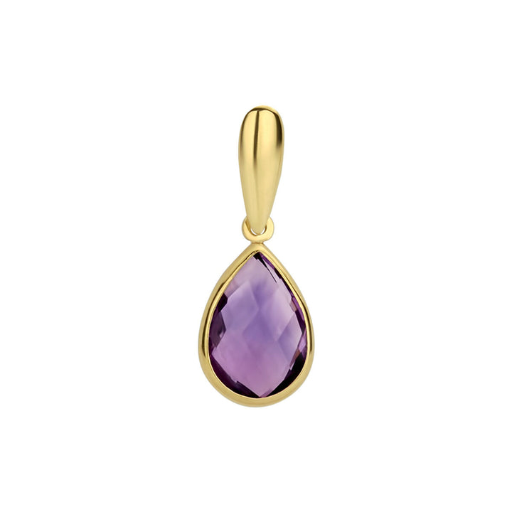 pendant amethyst 14K yellow gold
