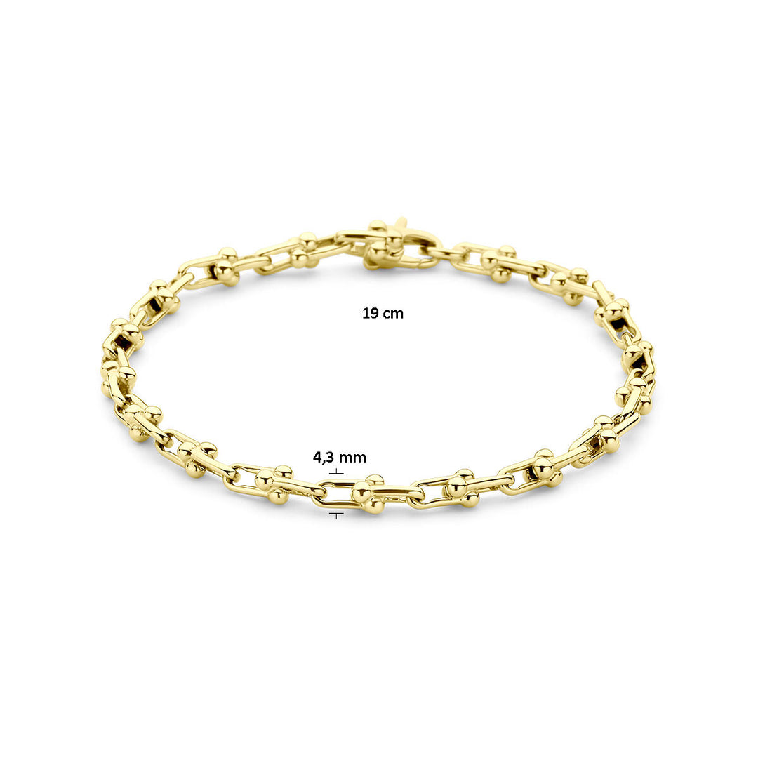 armband 4,3 mm 19 cm 14K geelgoud