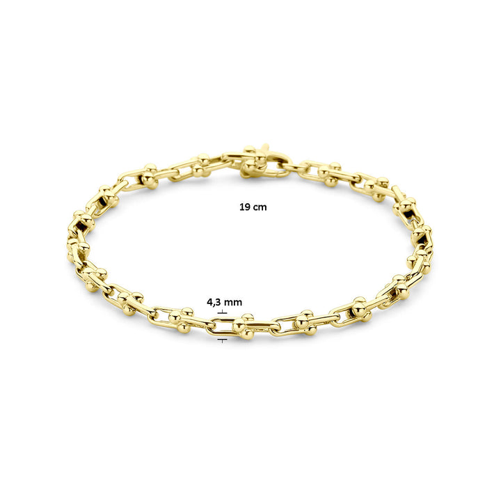 armband 4,3 mm 19 cm 14K geelgoud