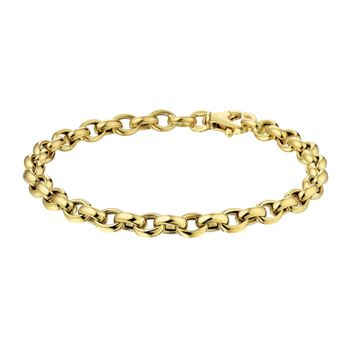 armband jasseron 5,0 mm 19 cm 14K geelgoud