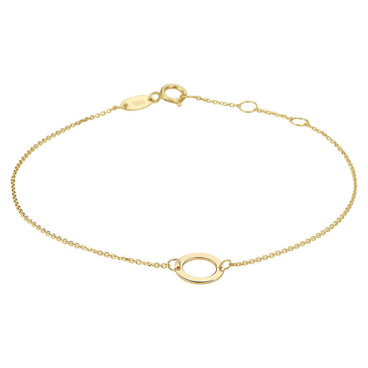 bracelet round 16.5 - 17.5 - 18.5 cm 14K yellow gold