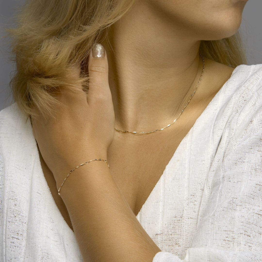 Armbandplatten 1,5 mm 16 - 17 - 18 cm 14K Gelbgold