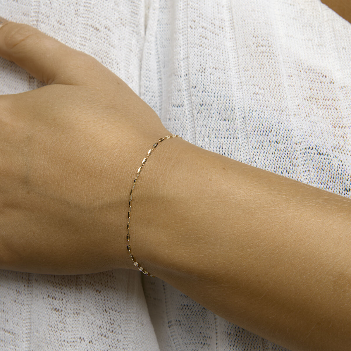 armband plaatjes 1,5 mm 16 - 17 - 18 cm 14K geelgoud