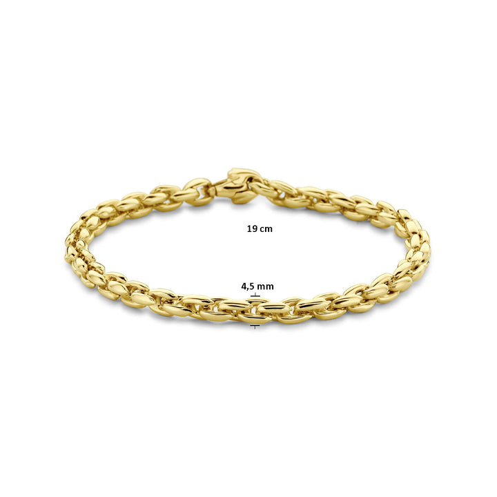 Armband Fantasieglied 4,5 mm 19 cm 14K Gelbgold