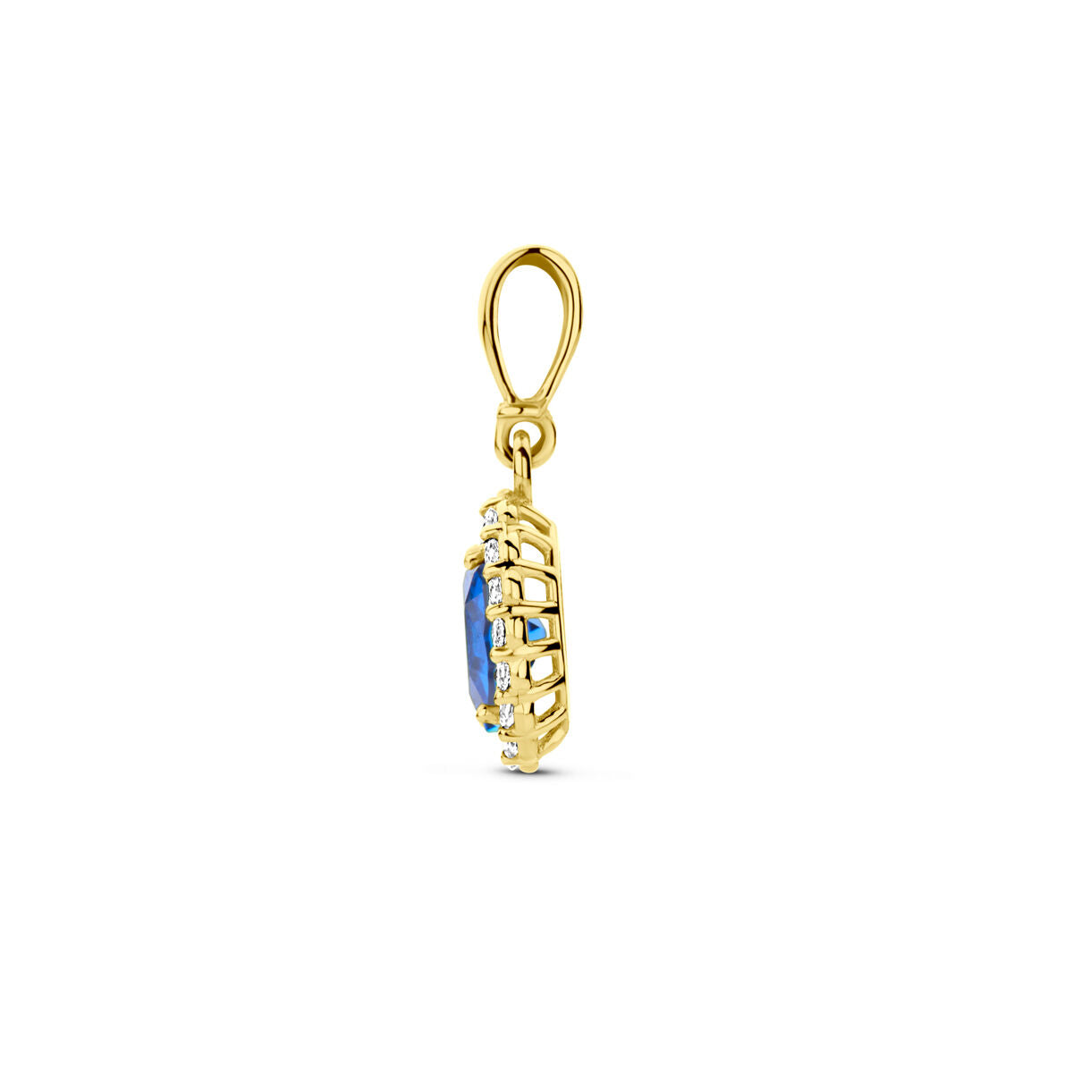 pendant with birthstone zirconia 14K yellow gold