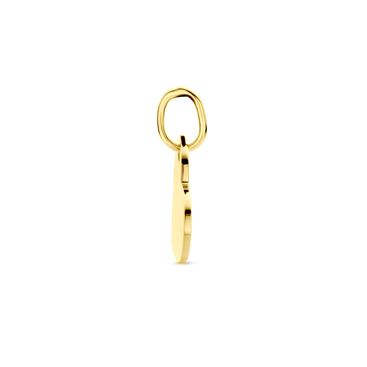 engraving pendant heart 14K yellow gold