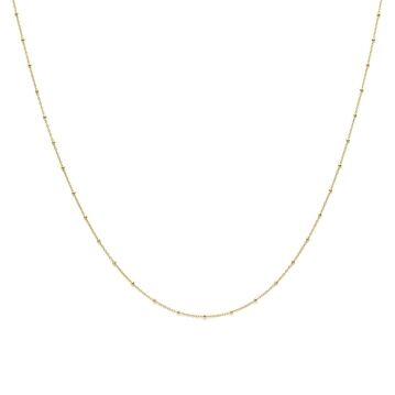 collier bolletjes 1,3 mm 14K geelgoud