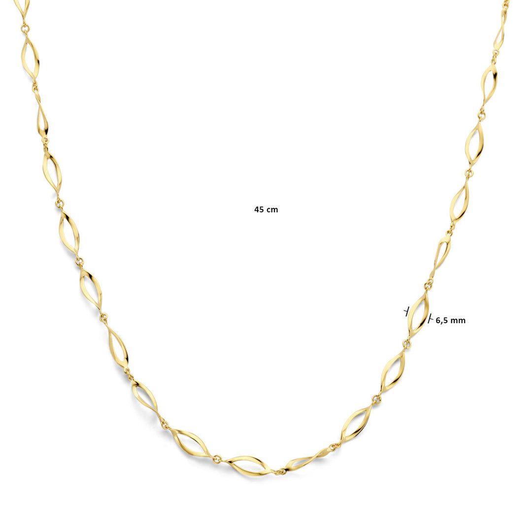 collier 6,5 mm 45 cm 14K geelgoud