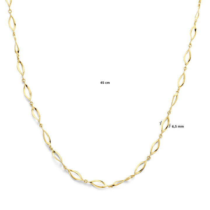 collier 6,5 mm 45 cm 14K geelgoud