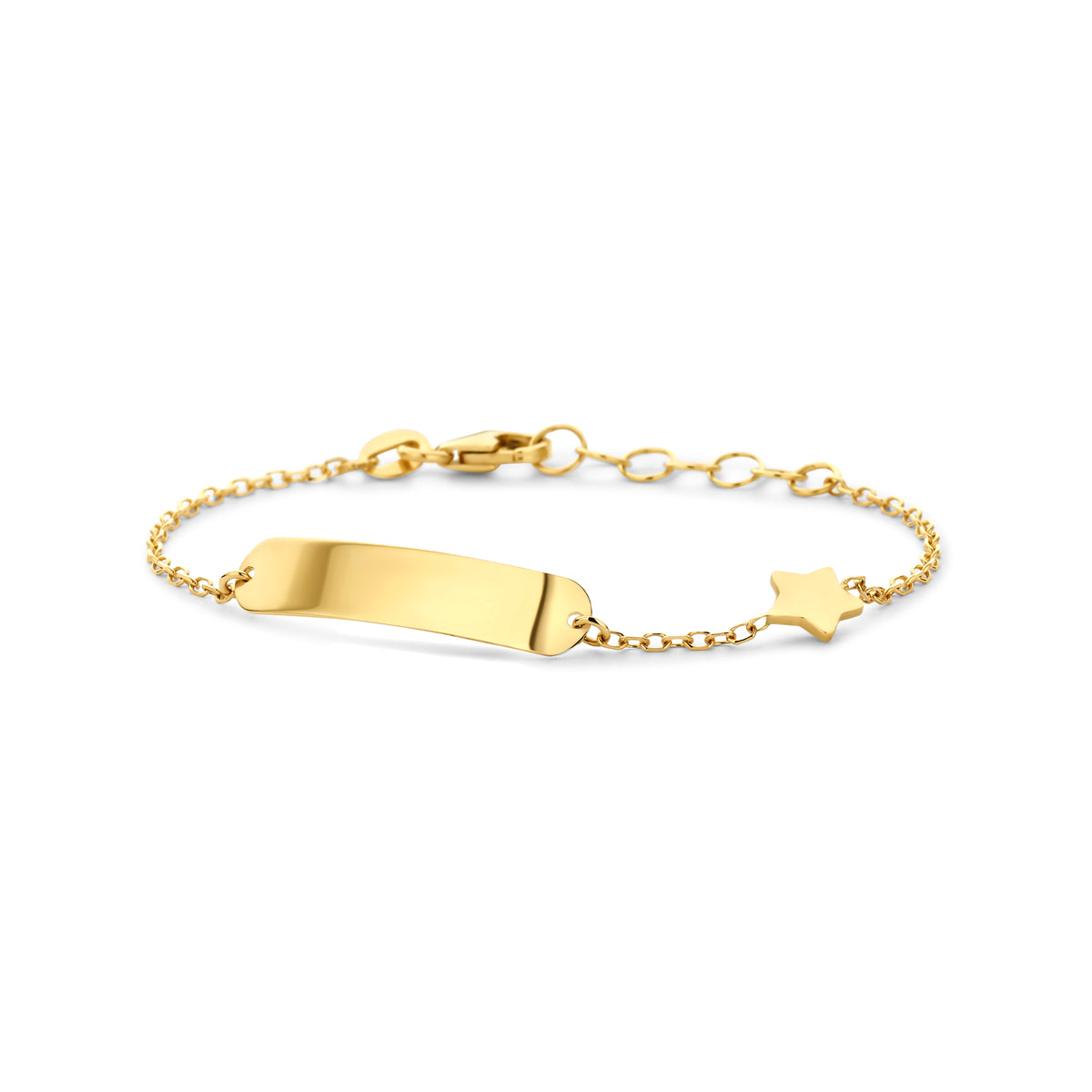 graveerarmband ster 14K geelgoud