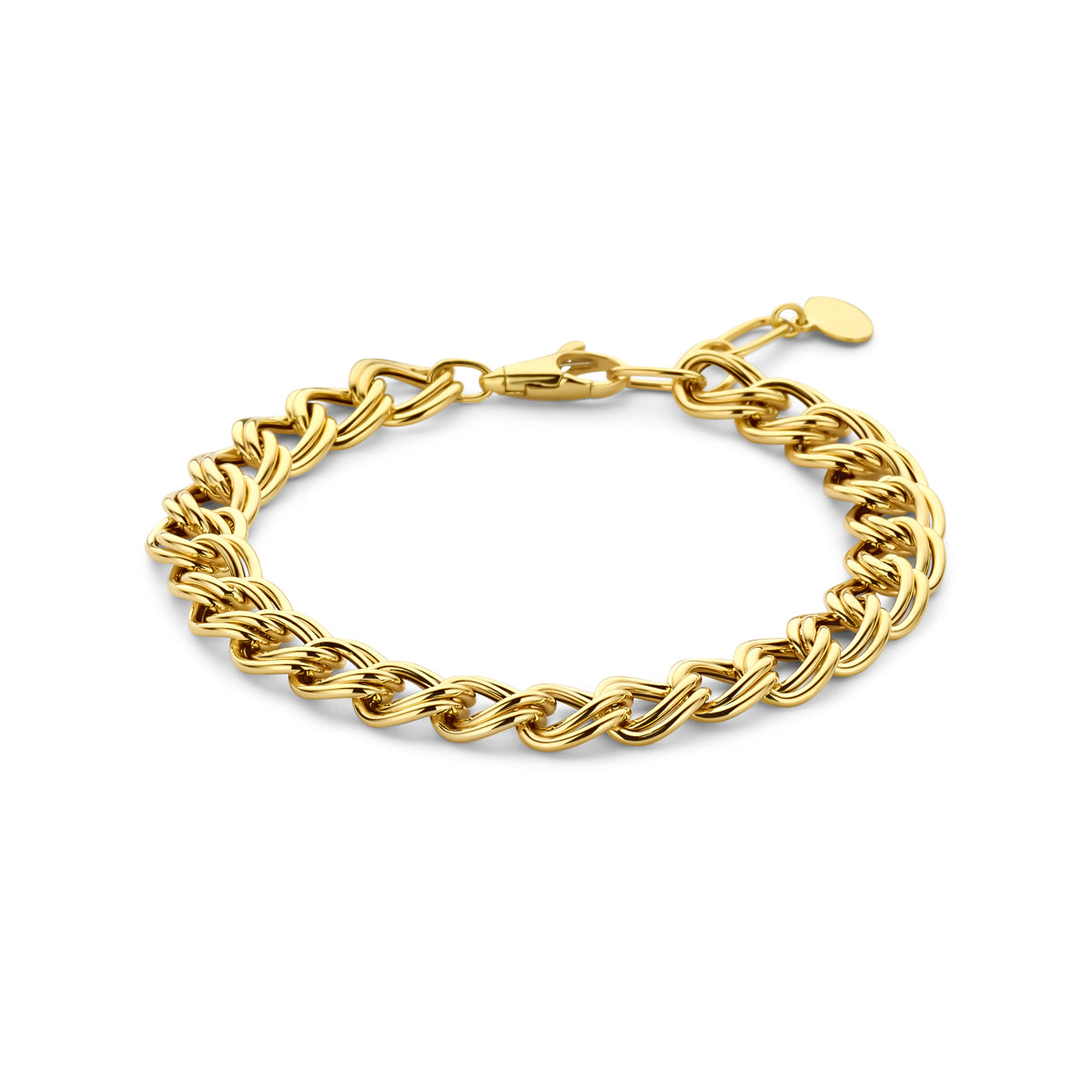 armband gourmette 14K geelgoud