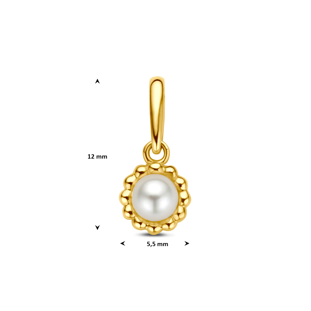 hanger parel 14K geelgoud