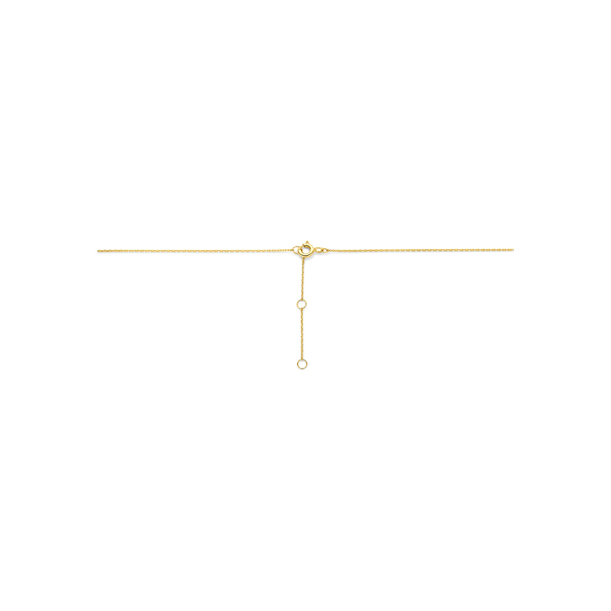 y-collier rondje 14K geelgoud