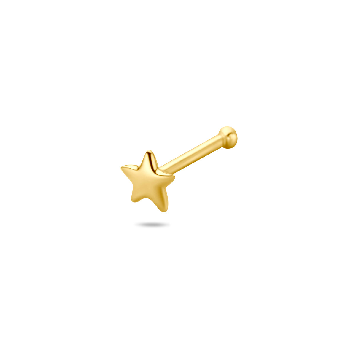 neusknopje ster 14K geelgoud