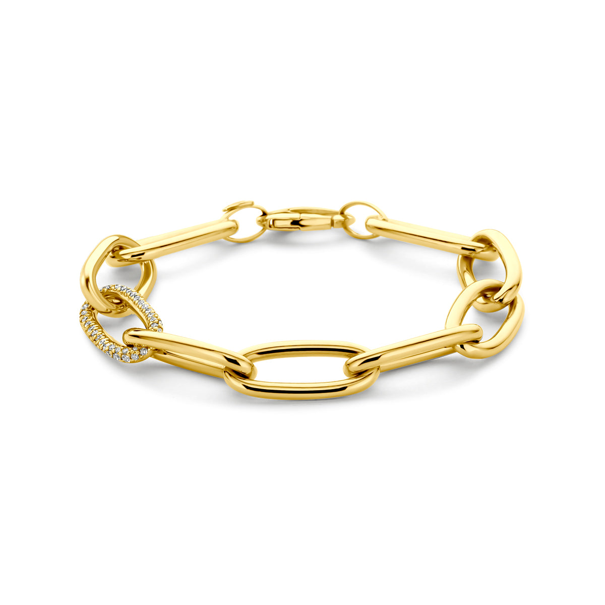 armband lab grown diamant 14K geelgoud