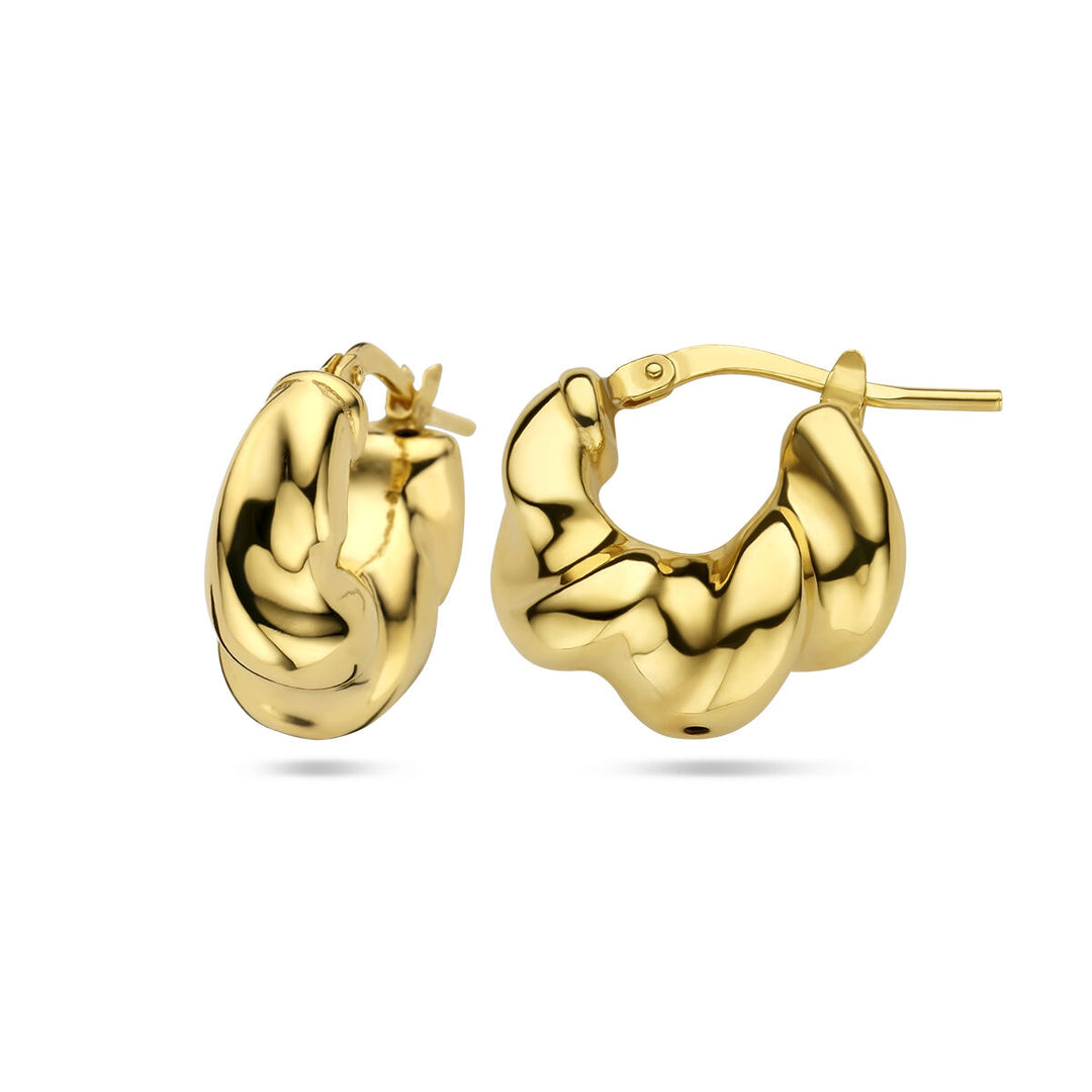 oorringen 1 micron zilver verguld (geel)