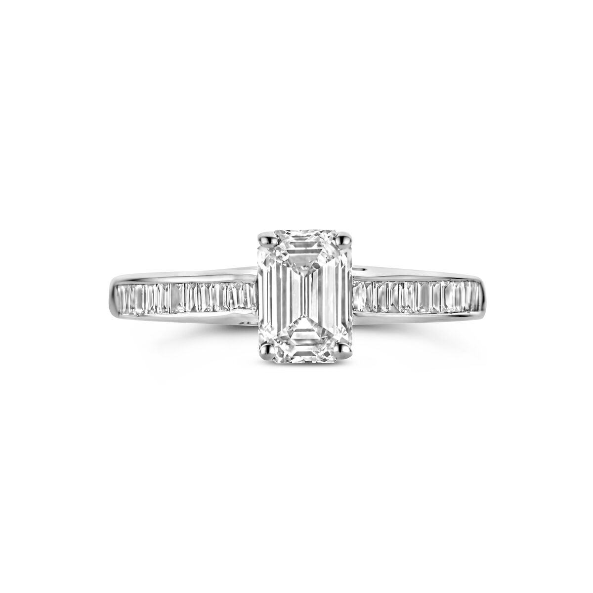 ring lab grown diamant 1.19ct h si 14K witgoud