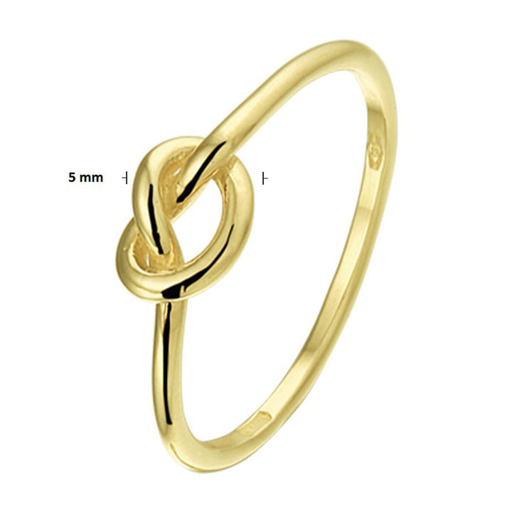 ring button 14K yellow gold