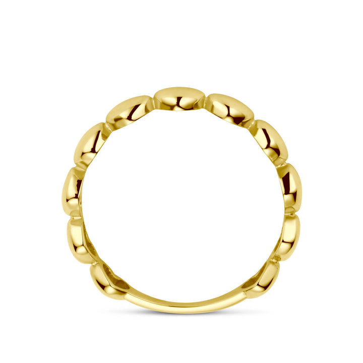 Ring Herzen 14K Gelbgold