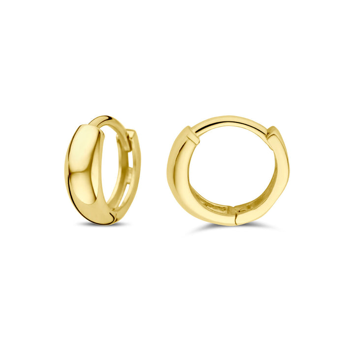 klapoorringen 10 mm 14K geelgoud