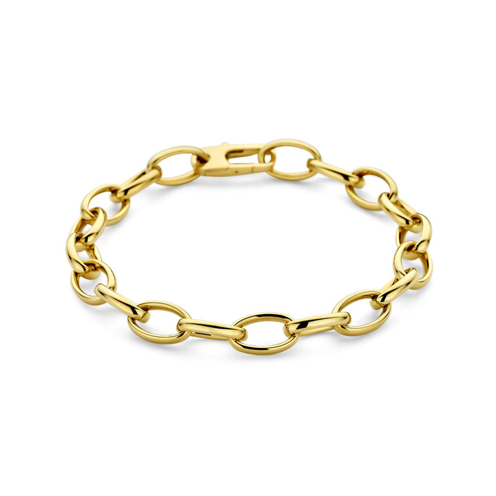 Gouden dames armband – 14k anker schakel 8 mm