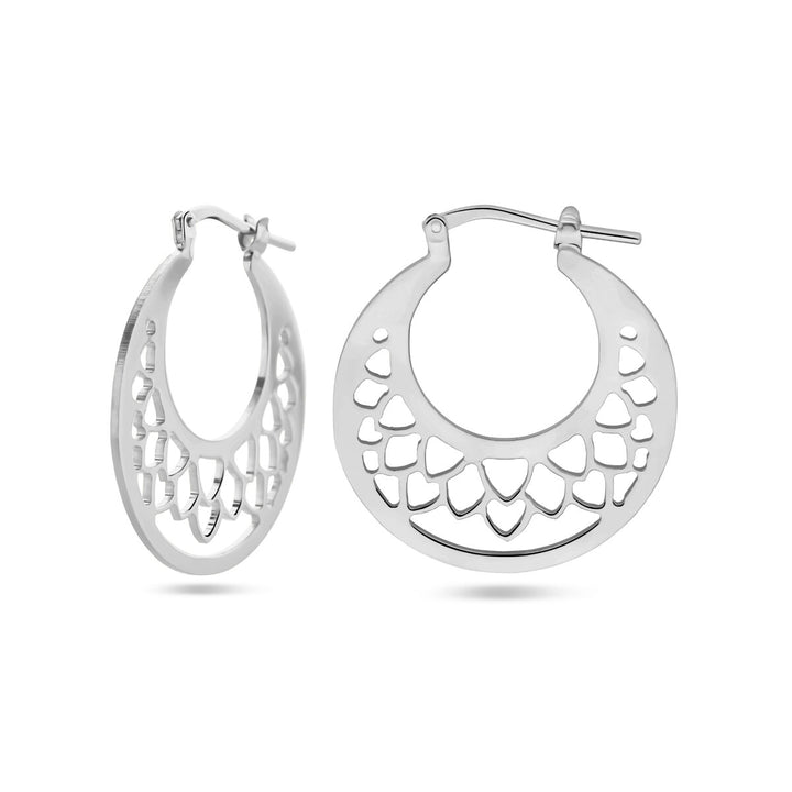 oorringen zilver gerhodineerd