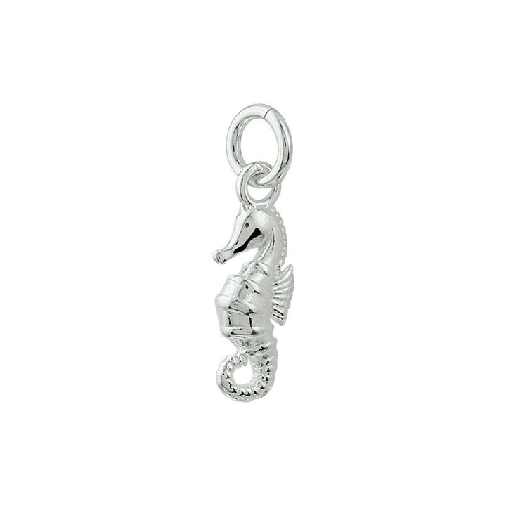 pendant seahorse silver white