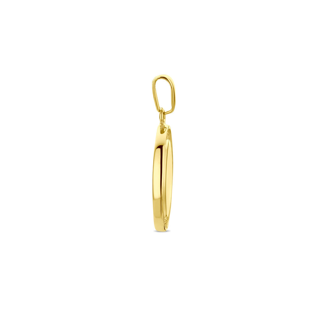 Gravuranhänger oval 14K Gelbgold