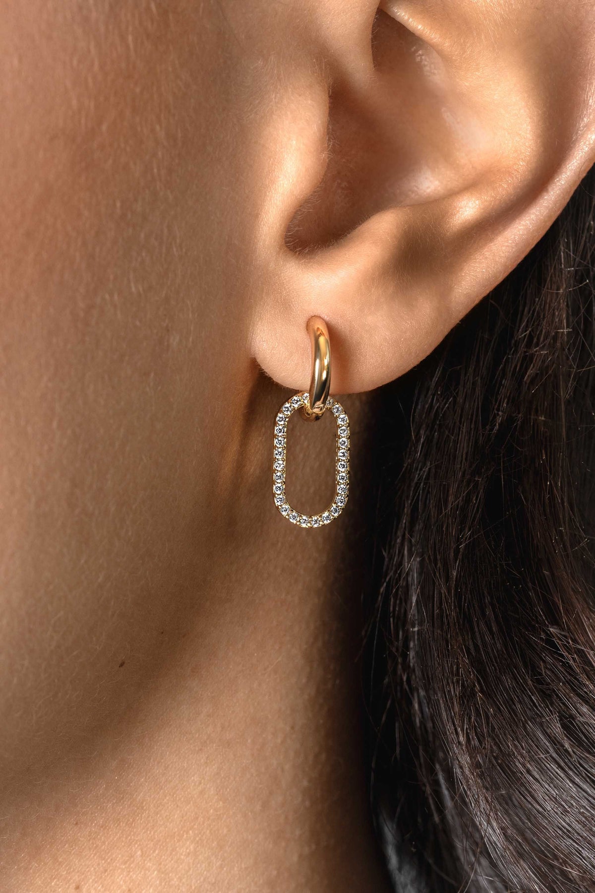 Zinzi Earrings Gold Plated Zich2444