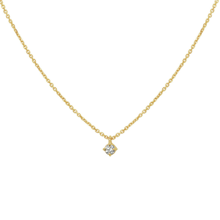 necklace diamond 0.10ct h si 41 - 43 - 45 cm 14K yellow gold