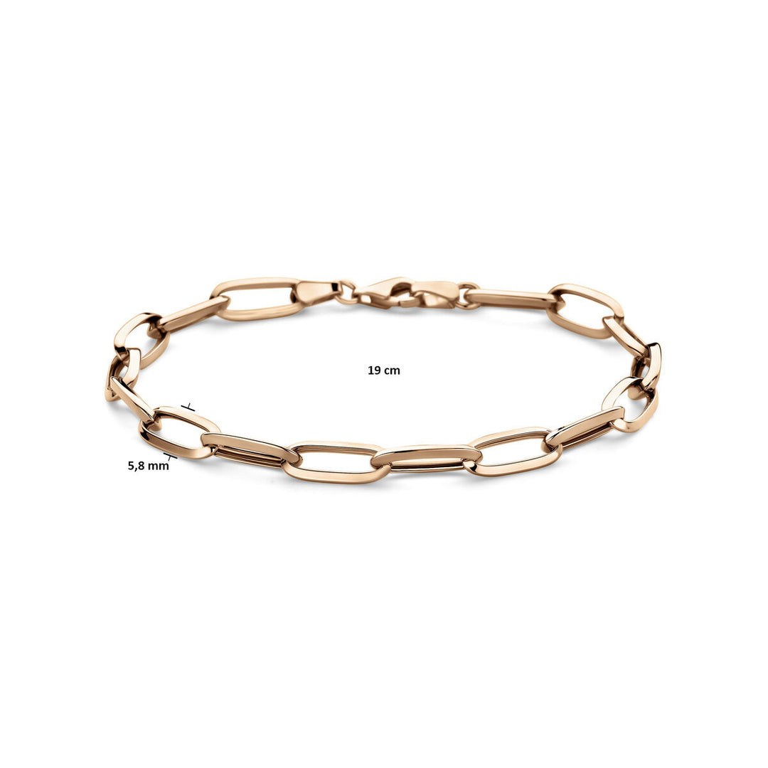 armband closed forever 5,8 mm 19 cm 14K roségoud