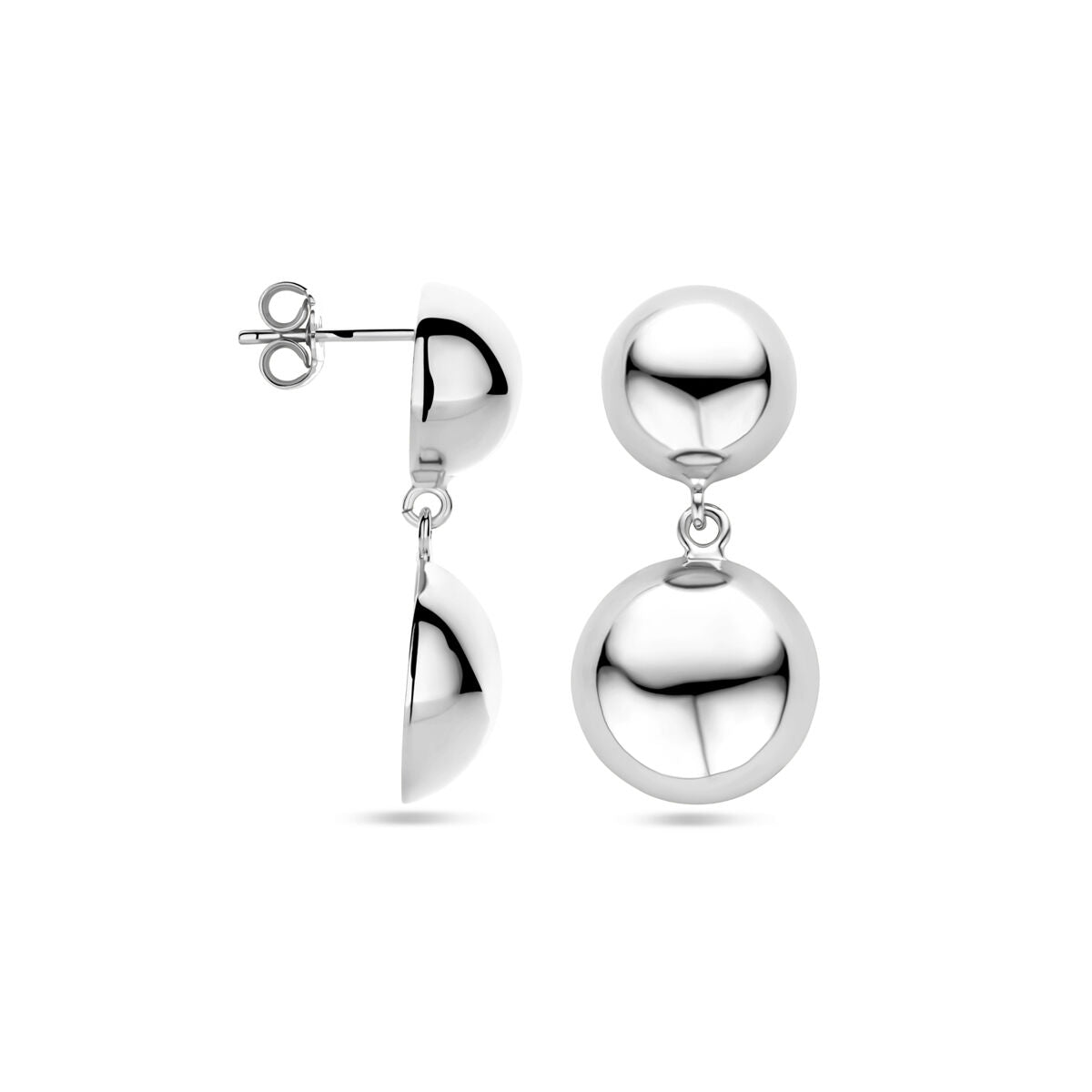 oorhangers half bol 31 mm zilver gerhodineerd