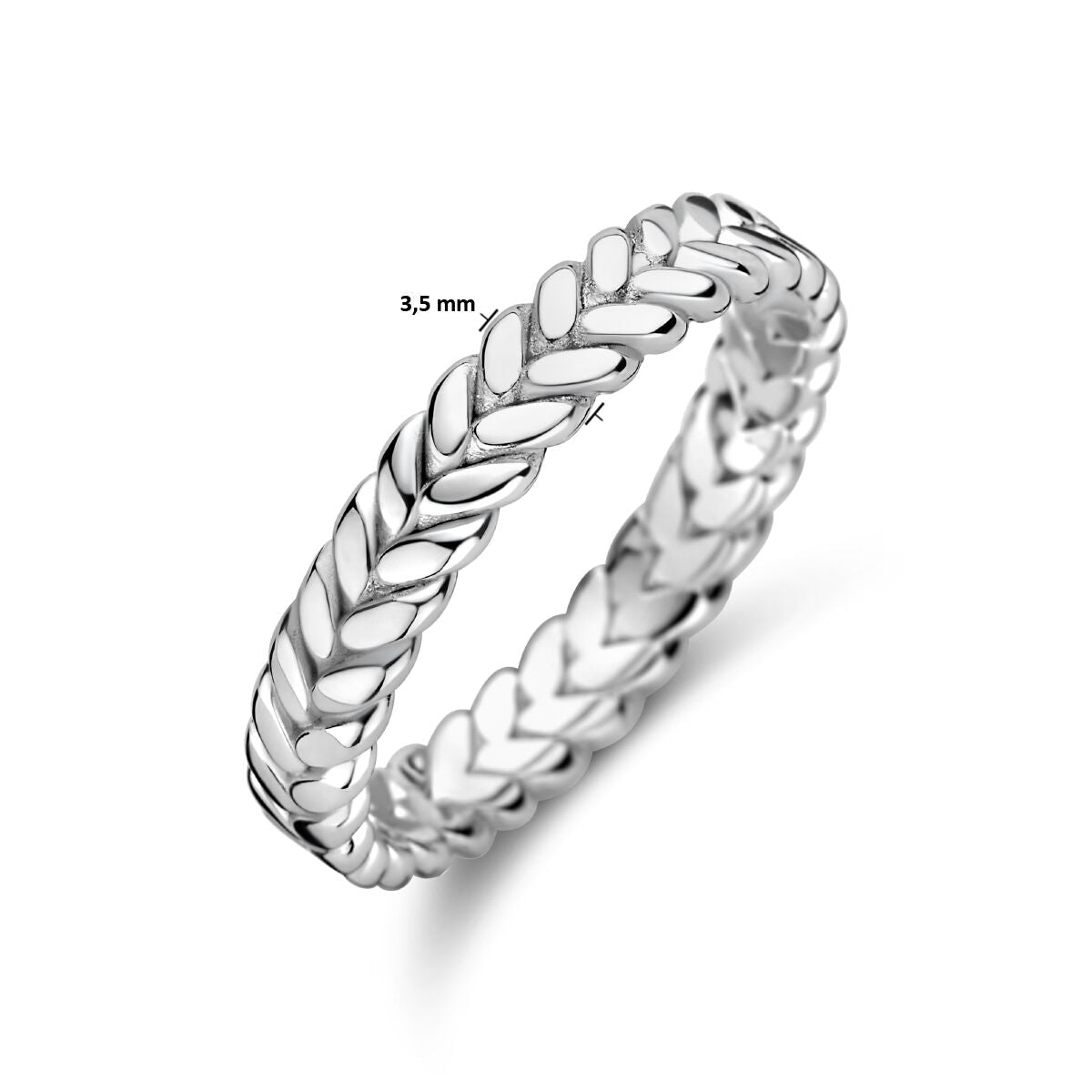 ring zilver gerhodineerd