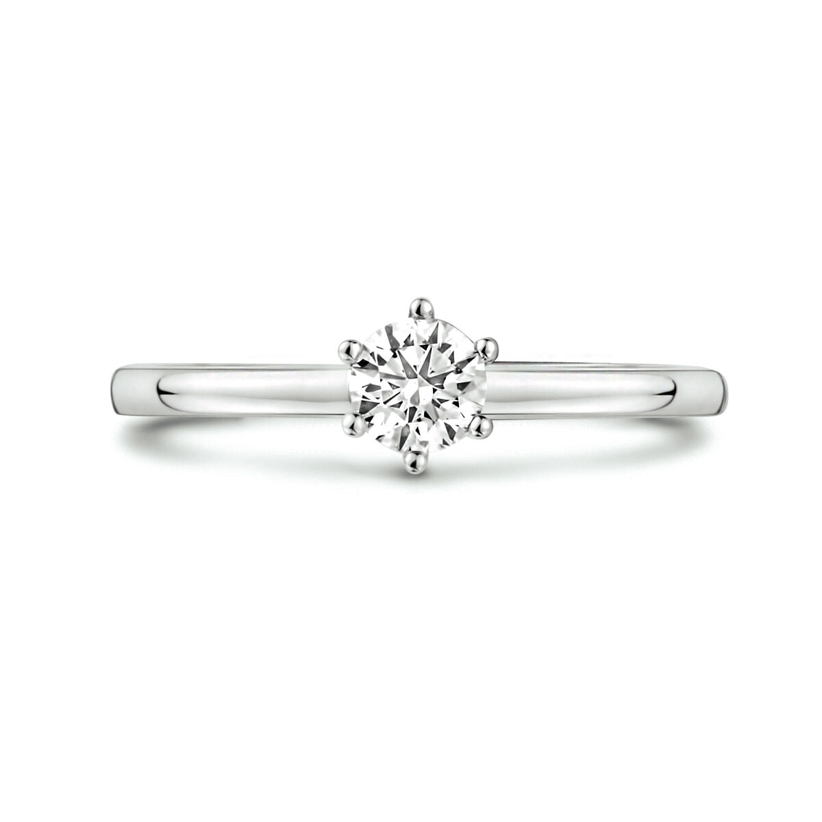 ring diamant 0.25ct h si 14K witgoud