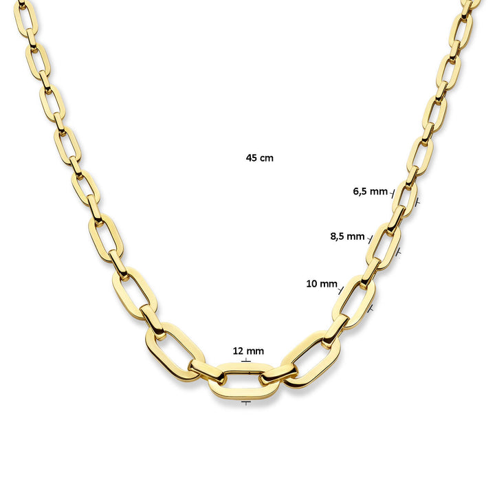 necklace 12 mm 45 cm 14K yellow gold