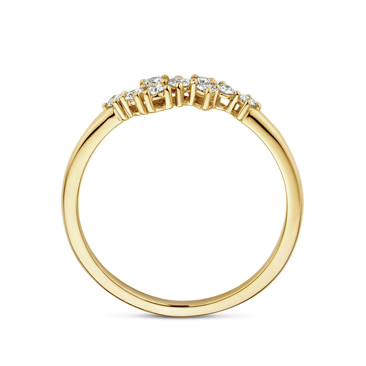 ring diamond 0.21ct h si 14K yellow gold