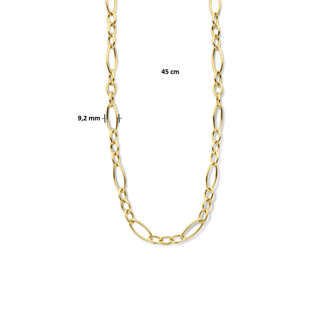necklace anchor 9.2 mm 45 cm 14K yellow gold