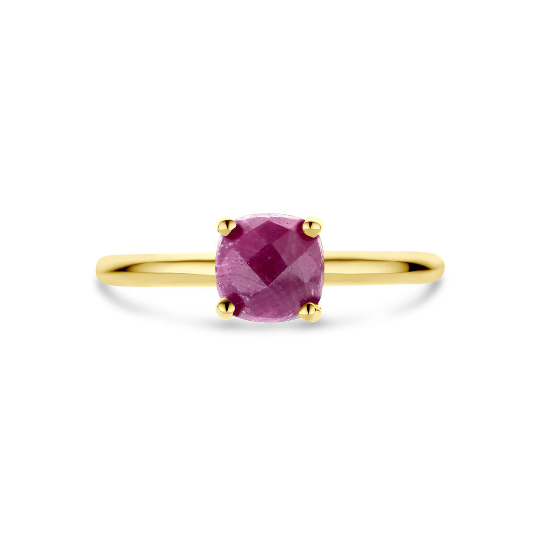 ring ruby ​​14K yellow gold