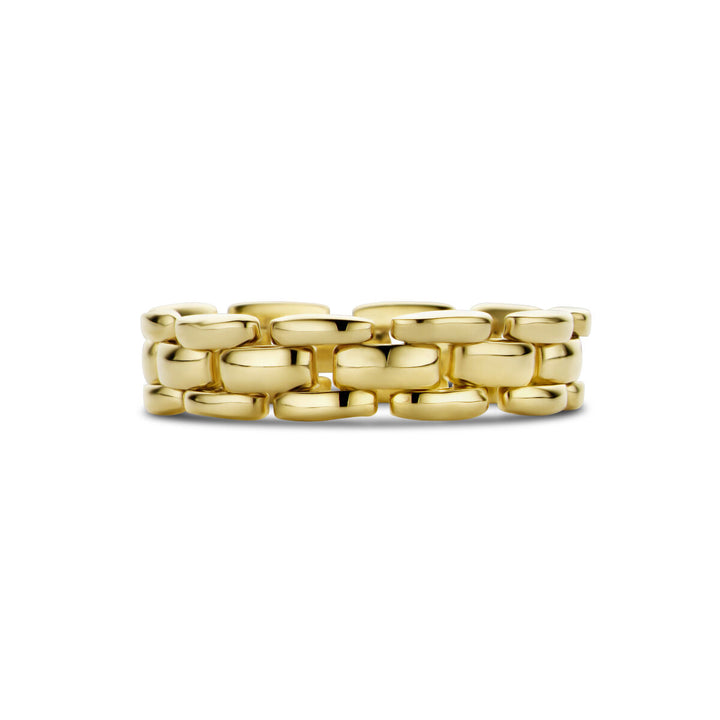 ring flexible link 14K yellow gold