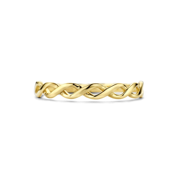 ring braided 14K yellow gold