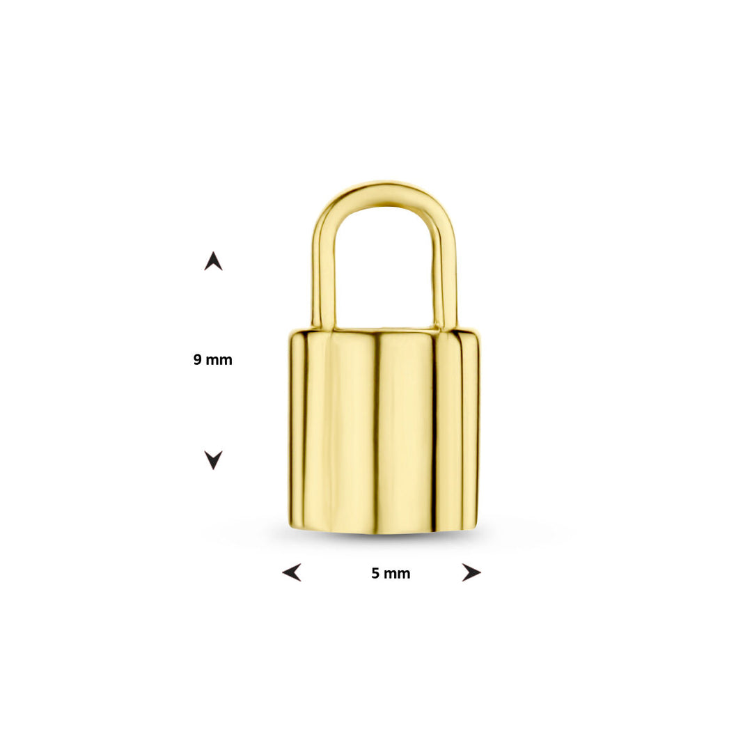 pendant lock 14K yellow gold