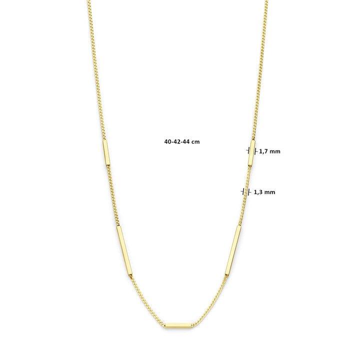 Gold ladies necklace 14K