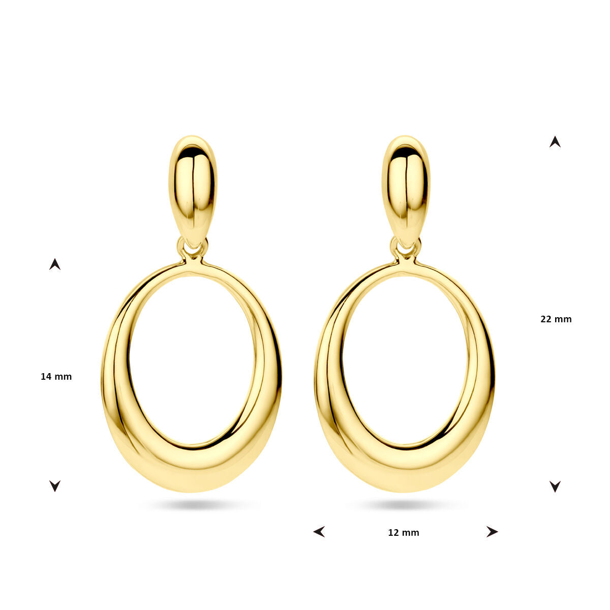 earrings 14K yellow gold