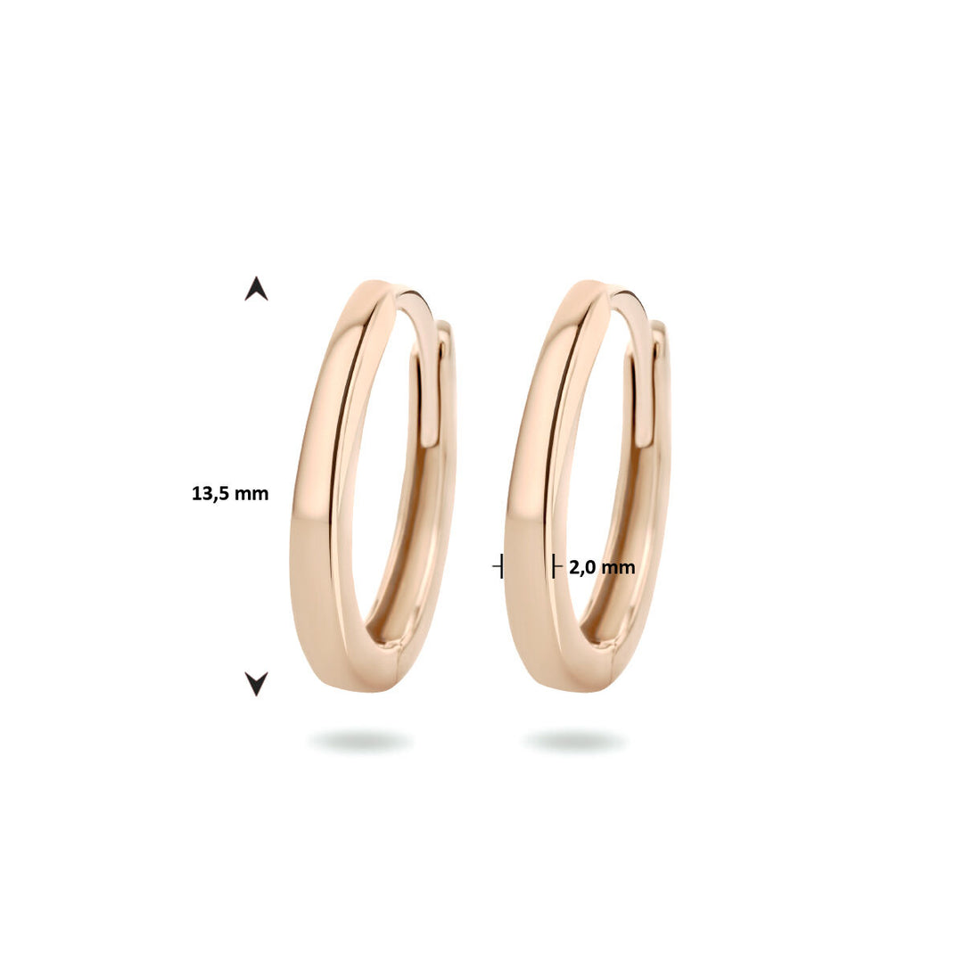 drop earrings 14K rose gold